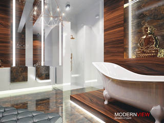 Цветной Бульвар, Дизайн - студия Modern View Дизайн - студия Modern View Ванна кімната
