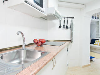 Decoración piso para alquiler turistico en Lavapiés - Madrid, Theunissen Home Staging Madrid Theunissen Home Staging Madrid Modern kitchen