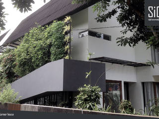 Rumah Kebun Mandiri Pangan (Food Self-Sufficiency House), sigit.kusumawijaya | architect & urbandesigner sigit.kusumawijaya | architect & urbandesigner Rumah tinggal Beton Grey