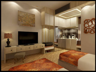 Hotel Bali, VaDsign VaDsign Modern style bedroom Wood Beige