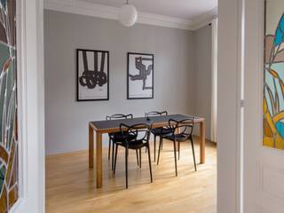 Einrichtungsplanung, Innenraumgestaltung für eine 3 Zi. Altbauwohnung, BANDYOPADHYAY interior BANDYOPADHYAY interior Scandinavian style dining room