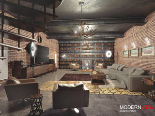 Лофт Студия, Егор Голобоков Егор Голобоков Industrial style living room