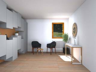 Aménagement et décoration d'une maison à Griesheim près Molsheim, Studio Fan Déco Studio Fan Déco ห้องทานข้าว