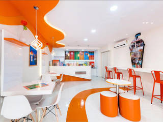 Thick shake cafe interiors, Rhythm And Emphasis Design Studio Rhythm And Emphasis Design Studio Commercial spaces