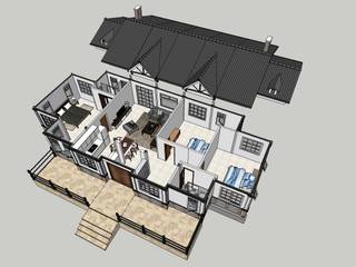 【客製化】層次高屋頂造型-3大房2廳2衛浴, 築地岩移動宅 築地岩移動宅