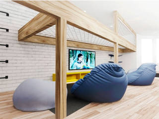 Teen Room Design Concept, Tigerplay Tigerplay 모던스타일 미디어 룸