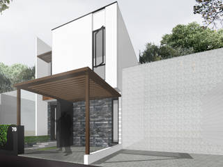 Pasagi House, SAE Studio (PT. Shiva Ardhyanesha Estetika) SAE Studio (PT. Shiva Ardhyanesha Estetika) Modern Houses