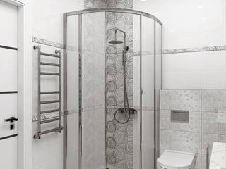 Дизайн интерьера ванной комнаты и сан узла, Студия дизайна Натали Студия дизайна Натали Moderne Badezimmer