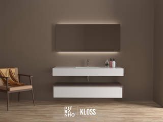 Mobiliário de casa banho: GAMA KLOSS , KitBanho ® KitBanho ® Phòng tắm phong cách hiện đại