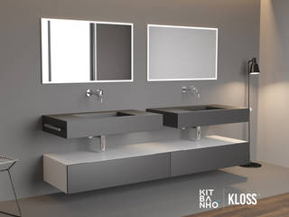 Mobiliário de casa banho: GAMA KLOSS , KitBanho ® KitBanho ® Casa de banhoBanheiras e duches