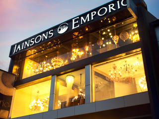 Jainsons Emporio Lighting Store, Jainsons Emporio Jainsons Emporio ห้องนั่งเล่น อลูมิเนียมและสังกะสี