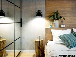 Loft na wynajem - zdjęcia z realizacji projektu, MIKOŁAJSKAstudio MIKOŁAJSKAstudio Kamar Tidur Gaya Industrial