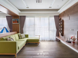 森林系清新居家, 唐御品空間設計 唐御品空間設計 Living room