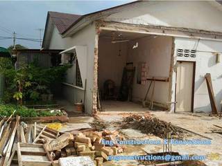 Backyard Extension, Sam Contractors Ipoh Sam Contractors Ipoh Maisons mitoyennes Briques