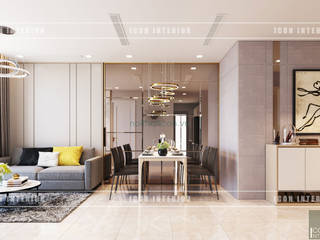 Thiết kế nội thất phong cách hiện đại thanh lịch và thân thiện, ICON INTERIOR ICON INTERIOR Comedores de estilo moderno