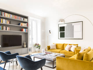 Casa per una famiglia, studio wok studio wok Moderne Wohnzimmer