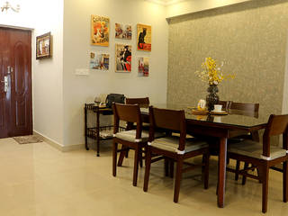 Modern Indian Apartment Renovation, Cee Bee Design Studio Cee Bee Design Studio Classic style dining room