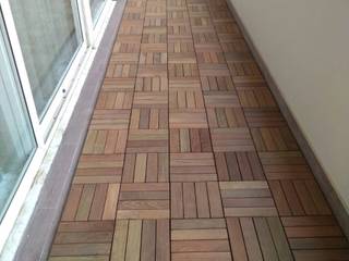 IPE Wood Decking Tiles in Sun City, Gurgaon, Opulo India Opulo India Floors Wood Brown