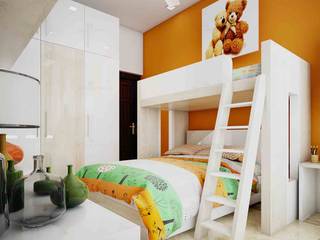 Kid's Room and Wardrobe Designs in Kerala, Monnaie Interiors Pvt Ltd Monnaie Interiors Pvt Ltd Спальня в азиатском стиле