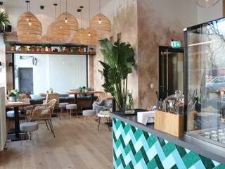 Deli Bar and Restaurant, Ivy's Design - Interior Designer aus Berlin Ivy's Design - Interior Designer aus Berlin กำแพง แผ่นไม้อัด