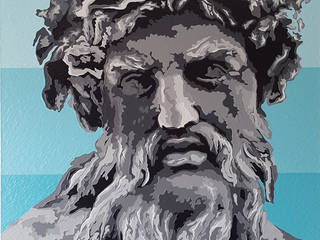 ZEUS, MGC MAO PAINTINGS MGC MAO PAINTINGS Інші кімнати Текстильна Янтарний / Золотий