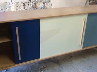 Cómoda estilo industrial, L´ ATELIERA L´ ATELIERA Living room Wood Blue