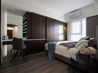 高雄_住宅空間_協勝發HD吳宅, Moooi Design 驀翊設計 Moooi Design 驀翊設計 Scandinavian style bedroom