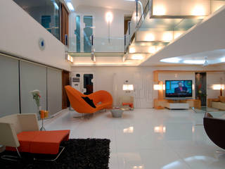 Residential Interior Project for Mr. Chudasama, Jeearch Associate Jeearch Associate غرفة المعيشة