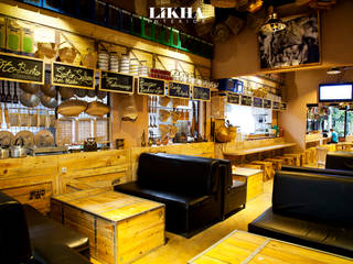 PASAR CISANGKUY - Design & Build, Likha Interior Likha Interior 레스토랑 합판 우드 그레인