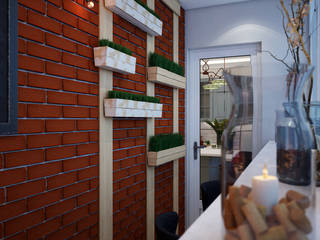 Дизайн проект двухкомнатной квартиры в скандинавском стиле, Искусство Интерьера Искусство Интерьера Patios & Decks Bricks
