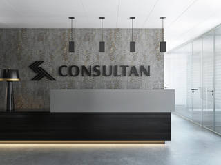 Consultan Office, Av. da Liberdade - Lisbon, DZINE & CO, Arquitectura e Design de Interiores DZINE & CO, Arquitectura e Design de Interiores مساحات تجارية