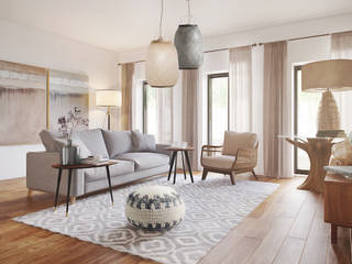 Model home - Lisbon, DZINE & CO, Arquitectura e Design de Interiores DZINE & CO, Arquitectura e Design de Interiores Living room