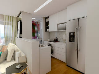 Apartamento Aclimação, QViveAlli QViveAlli Kitchen units