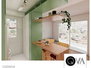 Apartamento Pequeno Sumaré, QViveAlli QViveAlli Kitchen units