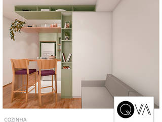 Apartamento Pequeno Sumaré, QViveAlli QViveAlli Kitchen units