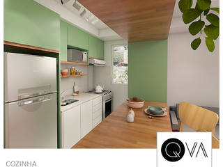 Apartamento Pequeno Sumaré, QViveAlli QViveAlli Kitchen units