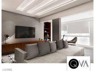 Apartamento Alto da Lapa, QViveAlli QViveAlli Livings modernos: Ideas, imágenes y decoración