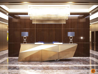 Notes of modernity in office, Artichok Design Artichok Design Commercial spaces Wood Brown