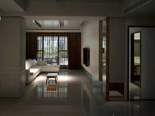 白色意境, 愛上生活室內設計 愛上生活室內設計 Salas de estilo clásico Azulejos