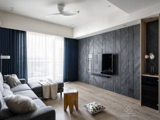 《上選》現代風格設計, 極簡室內設計 Simple Design Studio 極簡室內設計 Simple Design Studio Minimalist living room Sandstone