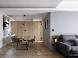 《上選》現代風格設計, 極簡室內設計 Simple Design Studio 極簡室內設計 Simple Design Studio Minimalist dining room Solid Wood Multicolored