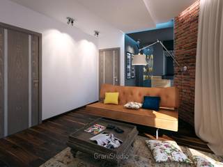 Уютный лофт, GraniStudio GraniStudio Salones industriales