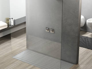 Box Doccia Parete Fissa "Walk-In", SILVERPLAT SILVERPLAT Phòng tắm phong cách hiện đại