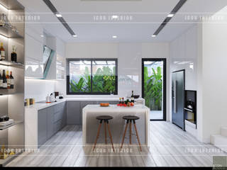 Thiết kế nội thất biệt thự Nine South - Tinh tế đến từng chi tiết nhỏ!, ICON INTERIOR ICON INTERIOR Cocinas de estilo moderno