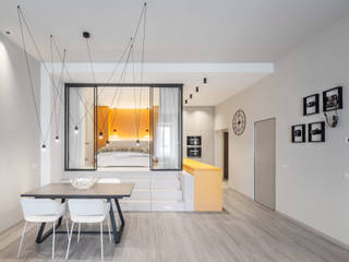 CINQUANTA4 Charme apartment, Trento, raro raro Ruang Keluarga Modern