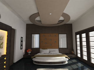 INTERIOR OF MASTERBEDROOM, Monoceros Interarch Solutions Monoceros Interarch Solutions Chambre classique Bois Effet bois