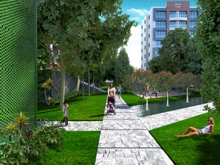 HEBART MİMARLIK DEKORASYON HZMT.LTD.ŞTİ. – Yenidoğan konut projesi:  tarz Apartman