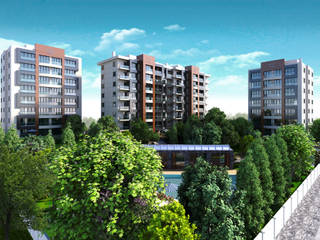 HEBART MİMARLIK DEKORASYON HZMT.LTD.ŞTİ. – Yenidoğan konut projesi:  tarz Apartman