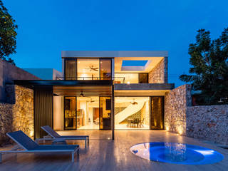 CASA SLON, Alberto Zavala Arquitectos Alberto Zavala Arquitectos منزل عائلي صغير الخرسانة