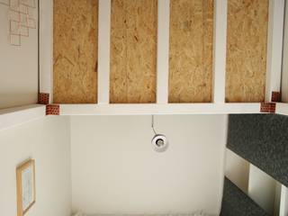 Bureau Mezzanine, TOPOLOGY TOPOLOGY Ruang Studi/Kantor Minimalis Kayu Wood effect